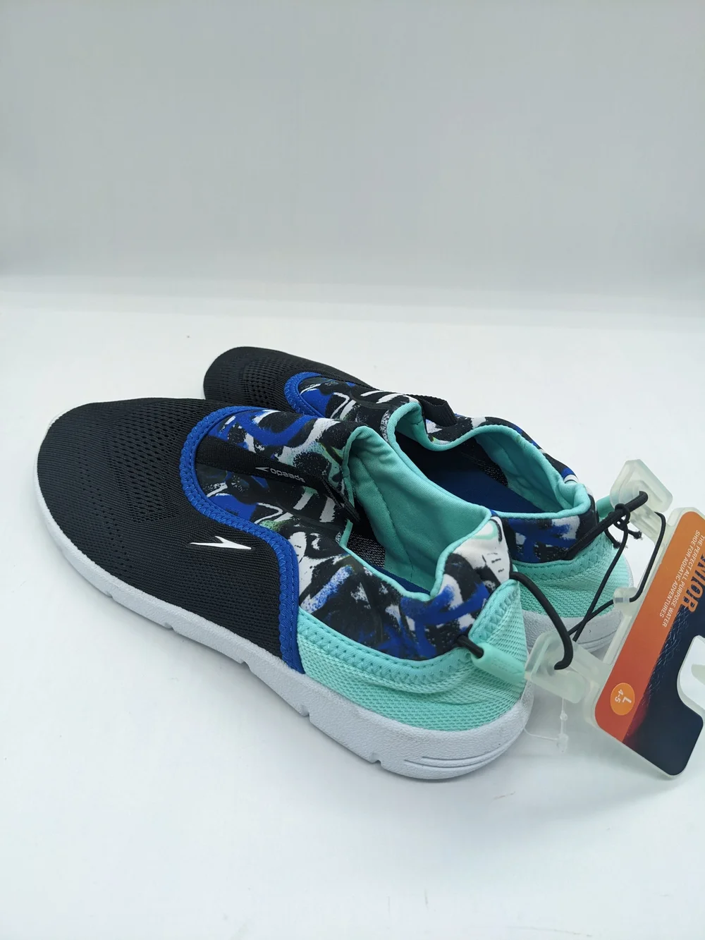 Speedo Teal and Black Junior Water Shoes